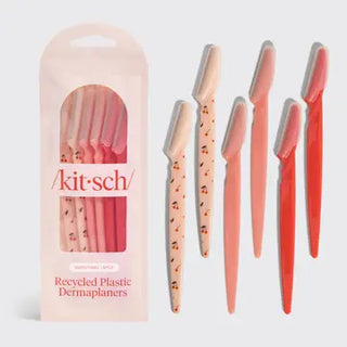 Recycled Plastic Dermaplaners 6pc Set - Asstd Cherry Blossom