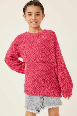 Movie Night Girls Popcorn Sweater