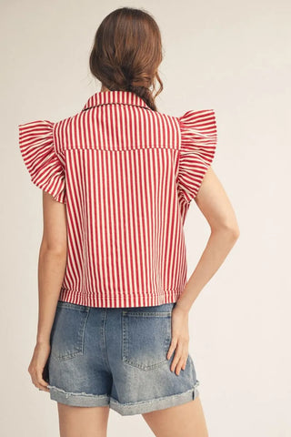 You Make Me Feel Stripe Vest - 2 Colors!